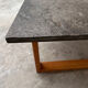 Vintage Belgian slate & oak coffee table, 1970s