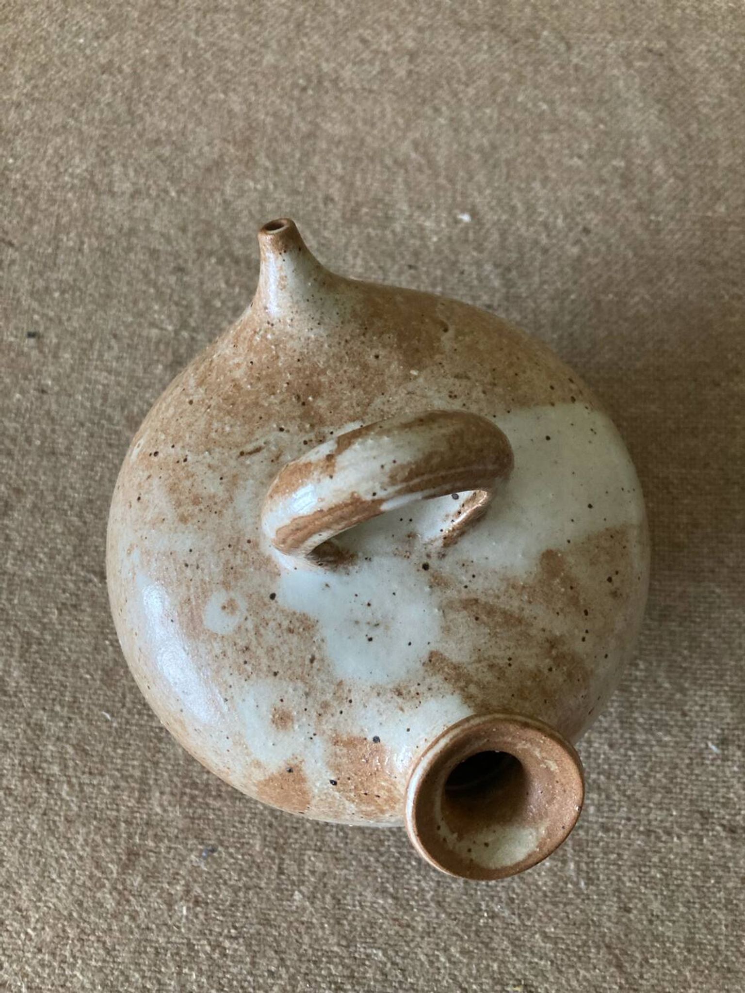 Small sandstone goat in the style of marsh sandstone or hot air balloon