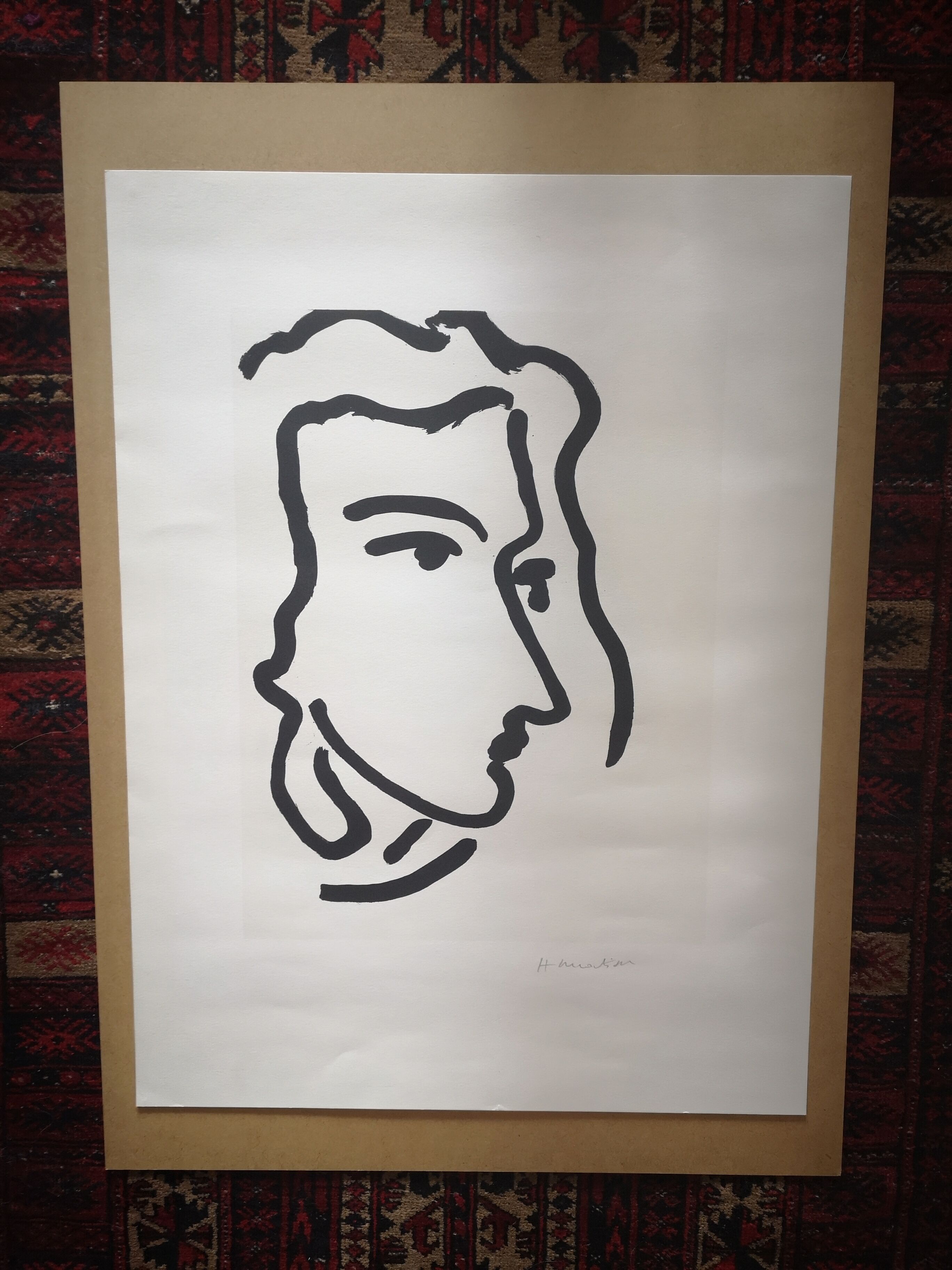 Lithograph Nadia looking to the right, after Henri Matisse - 1948