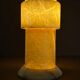 Alabaster stepped circular table lamp, Spain, 1970s