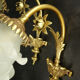 Pair of Louis XVI style flower sconces - signed P. Lucas