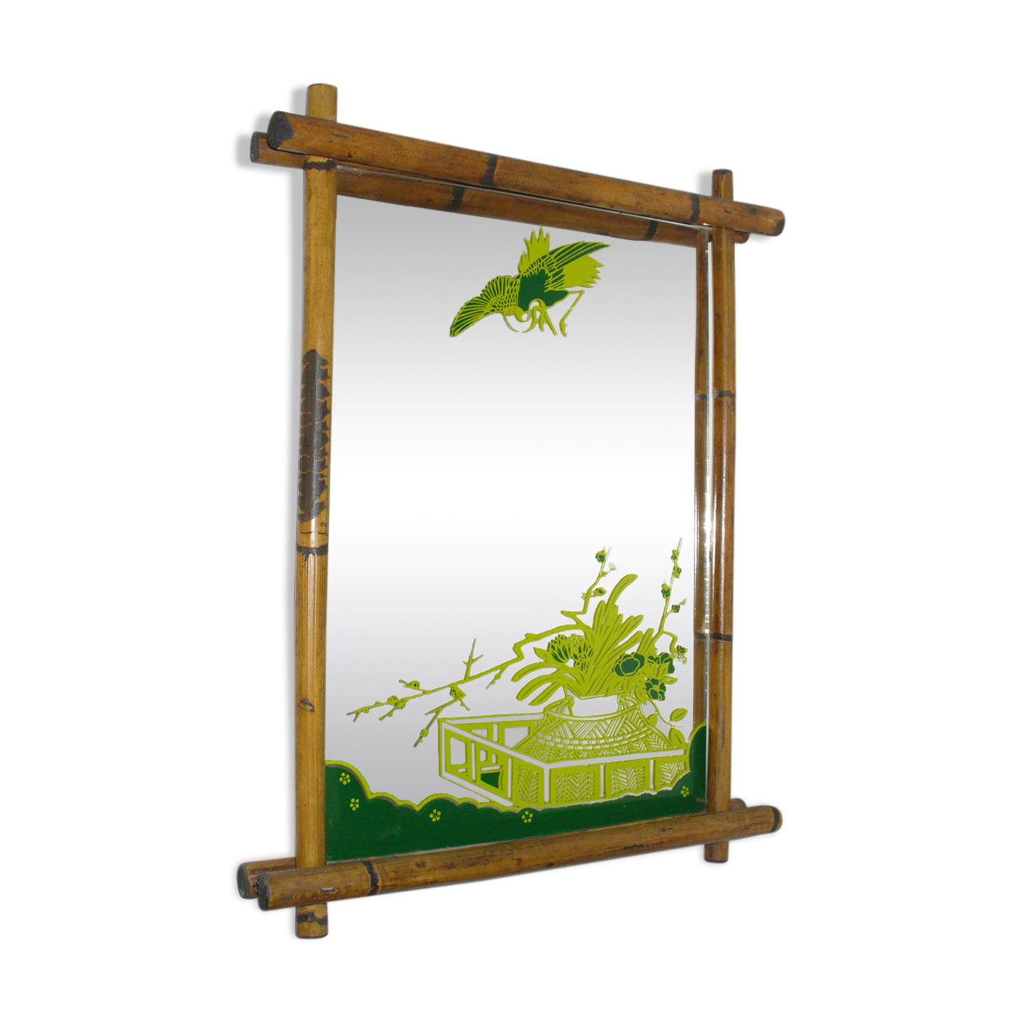 Bamboo mirror from the 40s - 50s