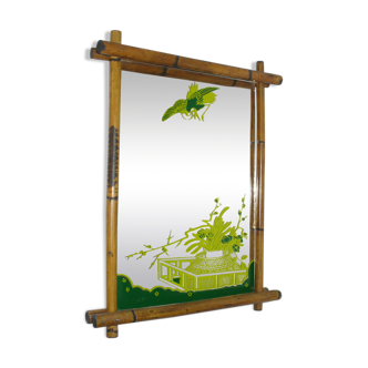 Bamboo mirror from the 40s - 50s