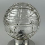 60s 70s table lamp bedside lamp chrome Doria glass space age design