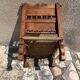 Antique ethnic chair in carved wood