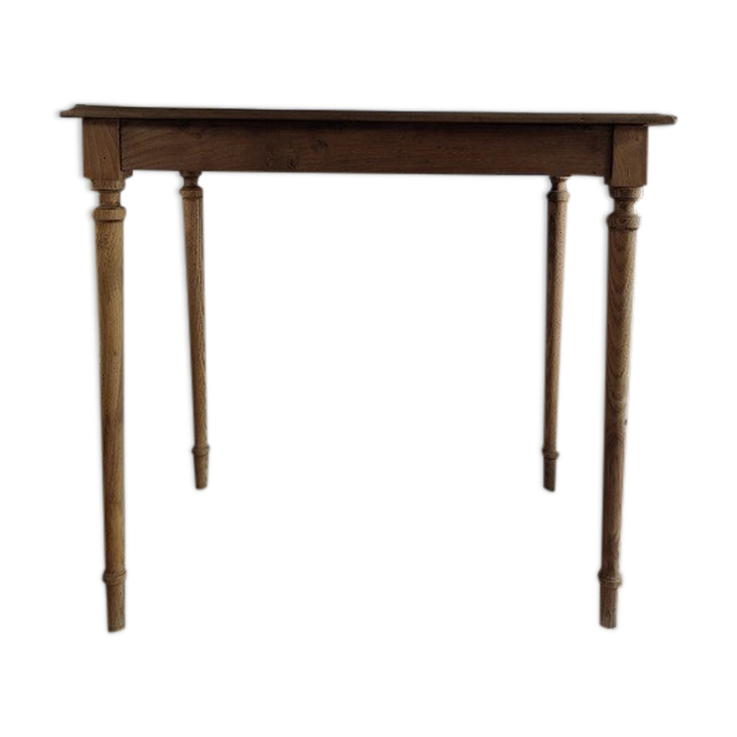 Table en bois massif d'internat ancien vintage brocanteespritdantan