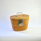 Chinese wicker tea basket