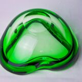 Green Sommerso ashtray by Seguso, Murano glass, Italy, 1970