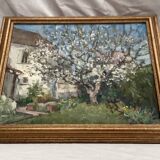 Painting signed Oil on canvas dimension: height: 45 cm - width -54 cm -