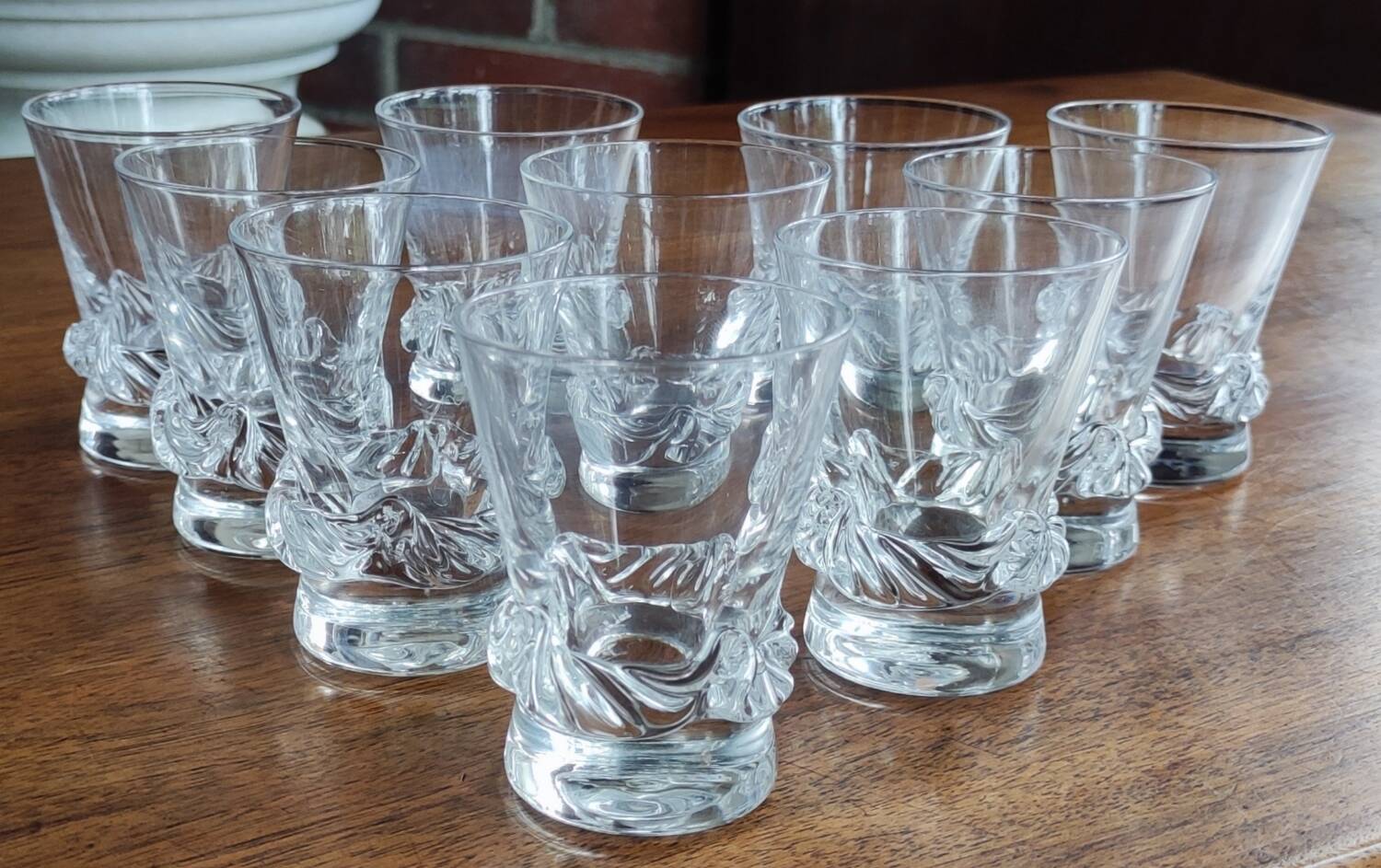 Series 10 crystal glasses Daum France model Sorcy