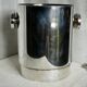 Modernist silver metal Champagne (or wine) bucket