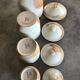 Lot de 4 pots à épices en grès cérame de france beige