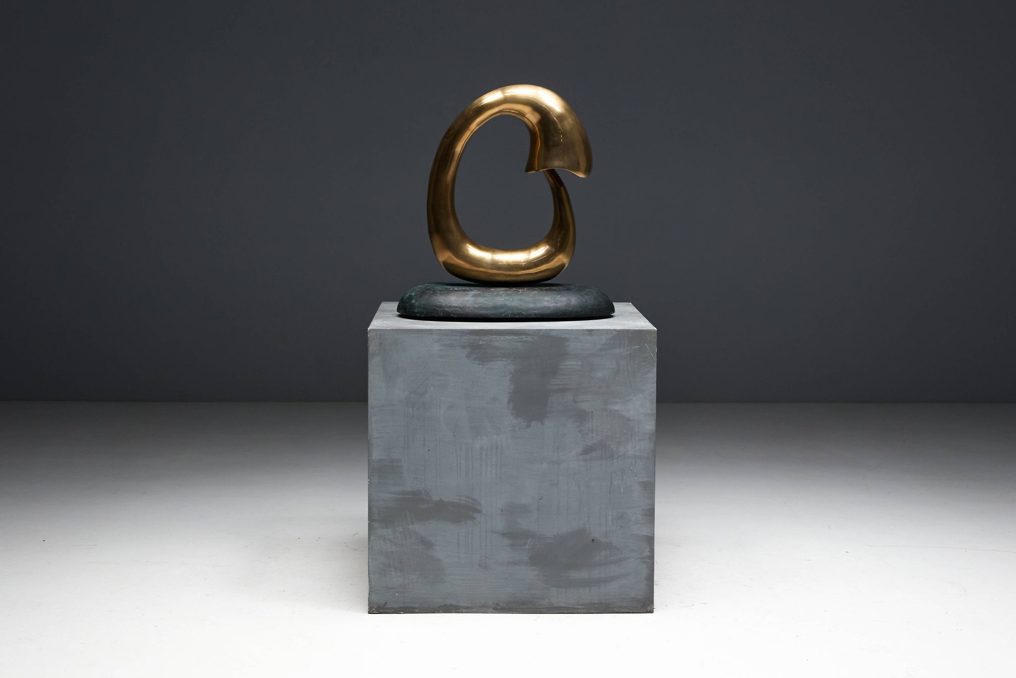 Sculpture lumineuse en bronze « Pêcheur » de Carlo Lorenzetti, Pays-Bas, 2019