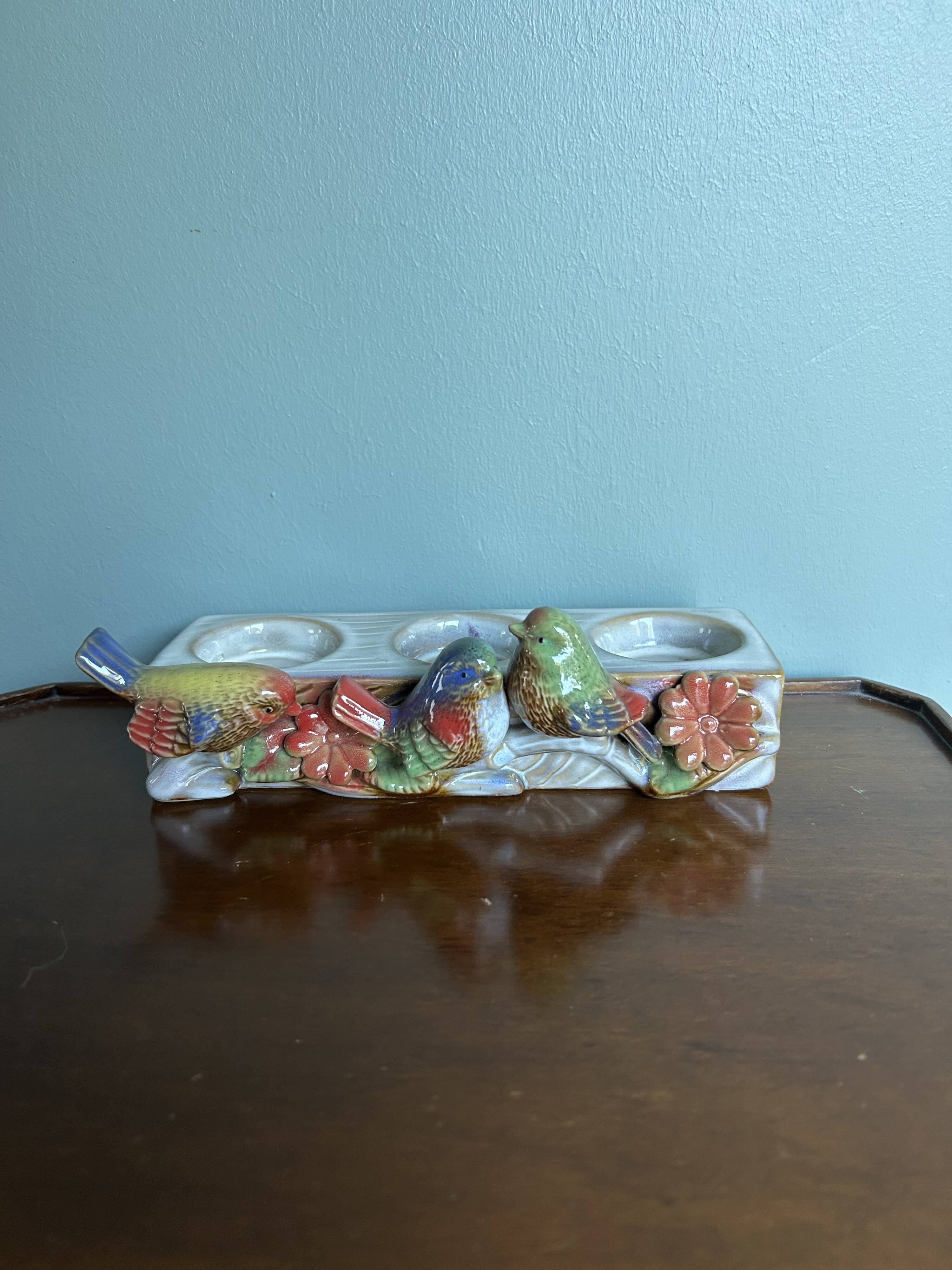 Candle holder birds