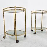 Paire de chariots à boissons 1970