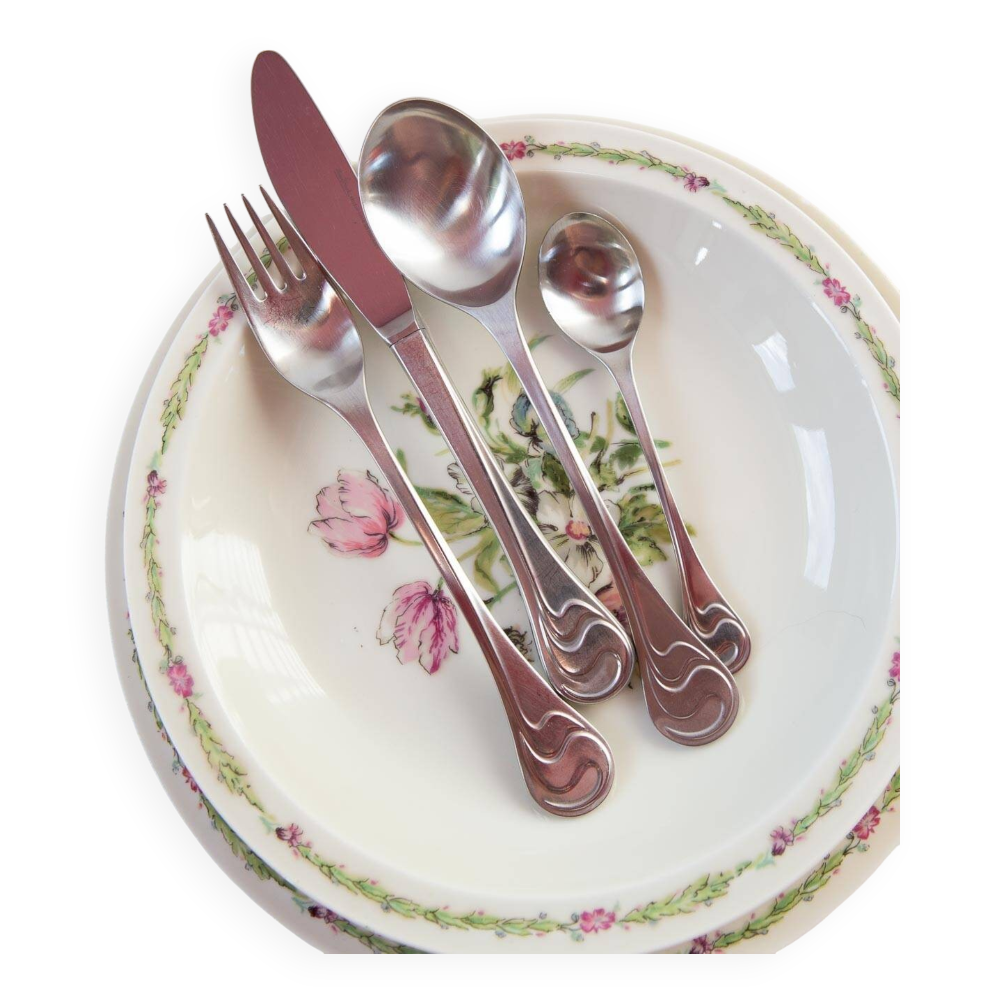 Rosenthal cutlery set. Asimmetria. Bjorn Wiinblad for 4 (8 pieces)