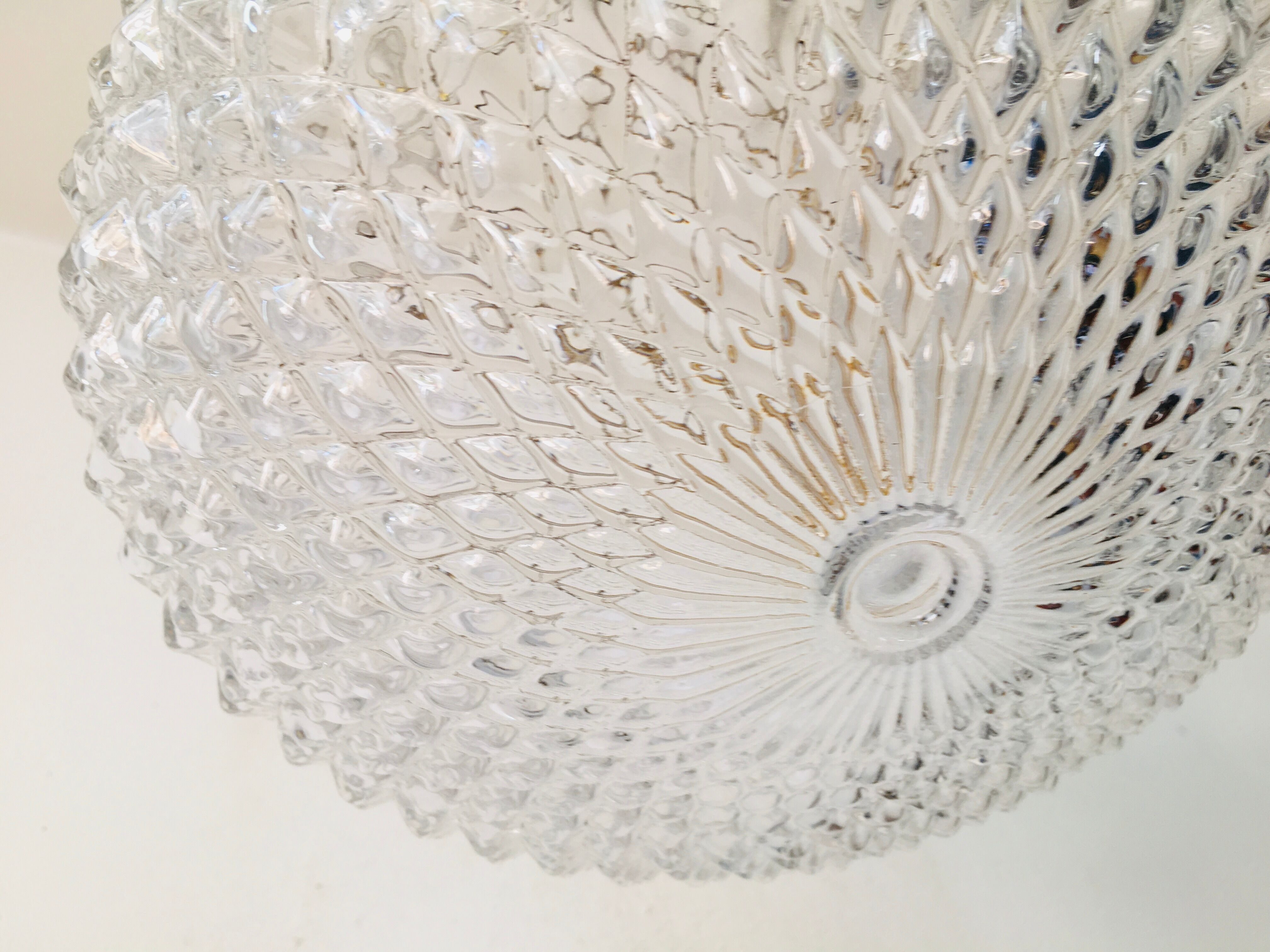 Brass ball chandelier