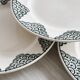 Terre de fer St Amand dessert plates.