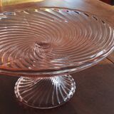 Pink glass shower bowl