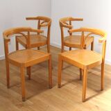 Suite de 4 chaises bistrot vintage