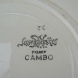 3 hollow plates in Sarreguemines model Cambo