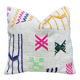 Coussin en laine berbère fait main : Coussin Kilim marocain (45x45cm)