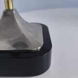 Silver-plated metal table lamp by Jean Curti, 1970