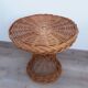 Vintage rattan round table