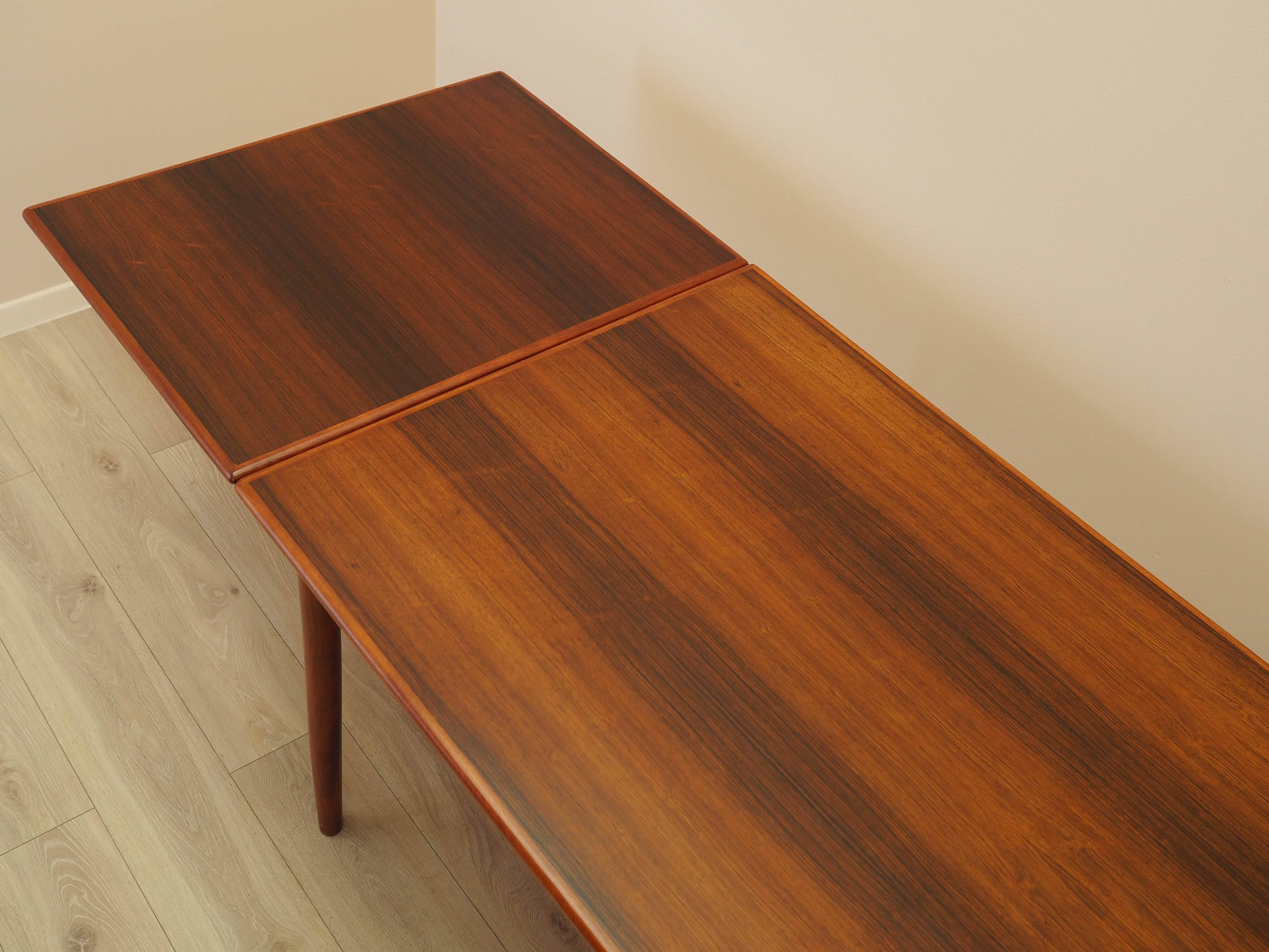 Rosewood table, Danish design, 1970s, made in Denmark