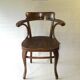 Thonet office chair No. 6150 from 1911, saddle wood seat - Bentwood -