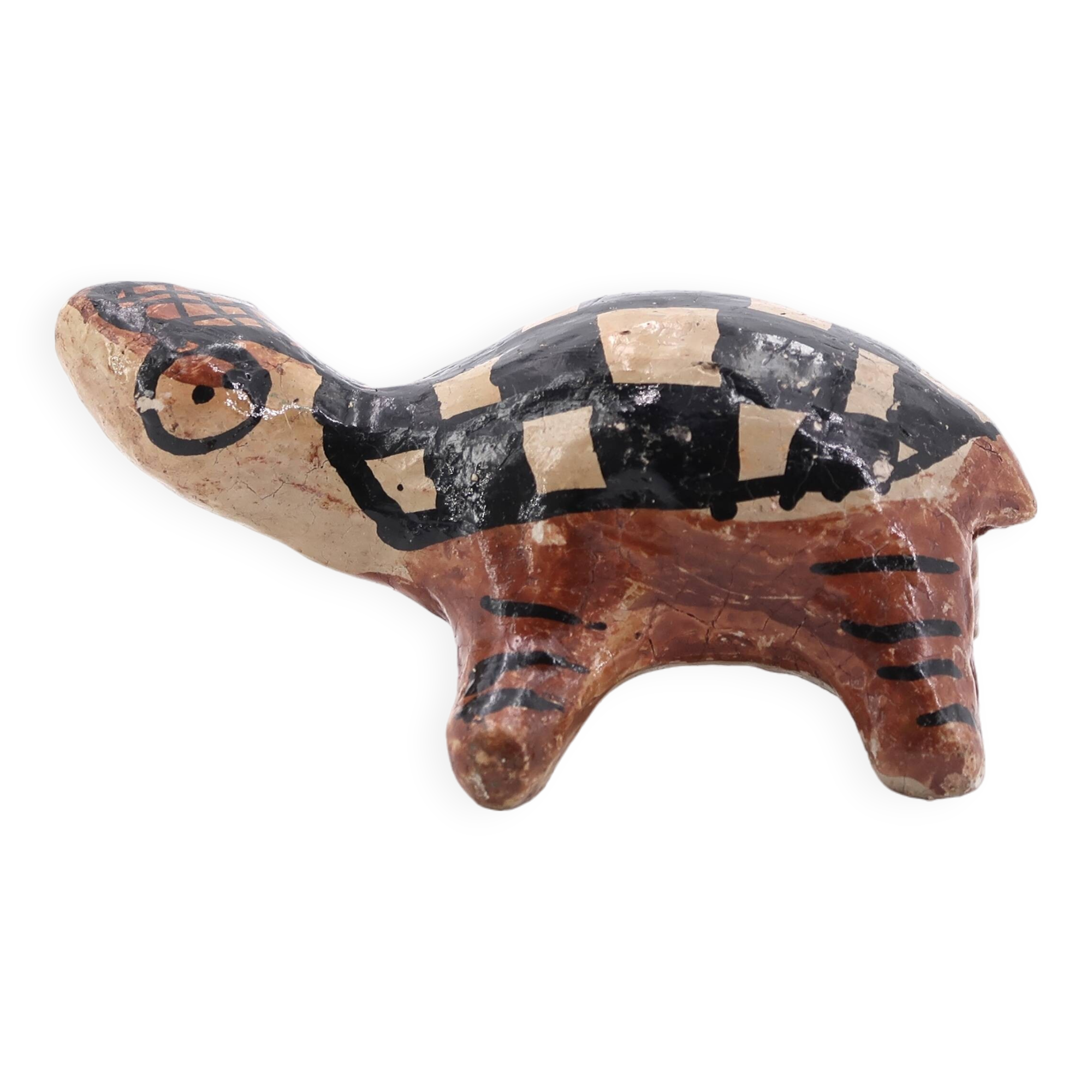 Moroccan Ideqqi ceramic turtle, 1970s
