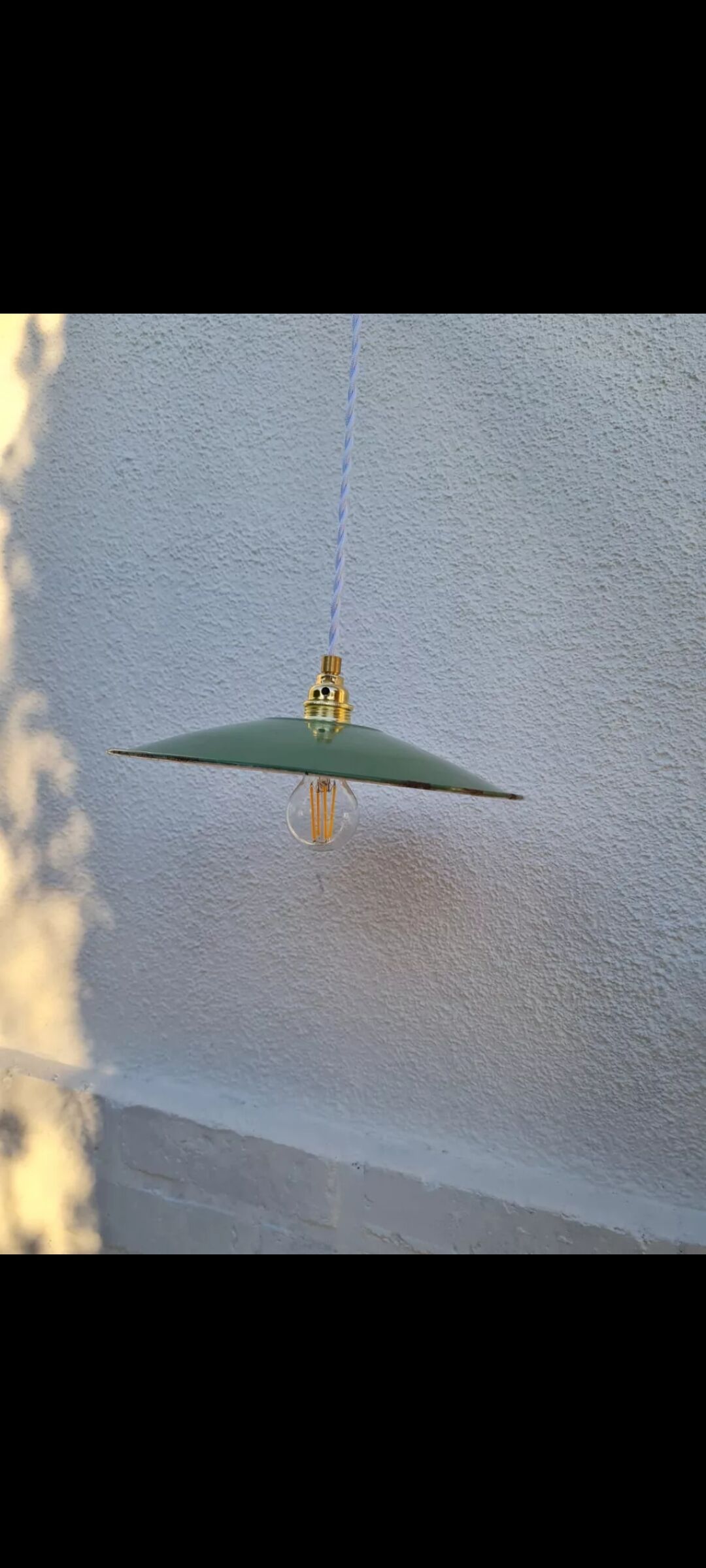 Enamelled sheet metal suspension 1950