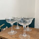Saint louis crystal champagne cups