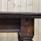 English nineteenth oak table with 1 crank extension