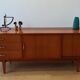 Modernist long sideboard of the 1970s