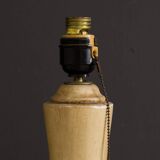 Vintage hand-carved wooden lamps by Mariano García