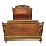 Napoleon bed in mahogany and gilded brass, Empire style