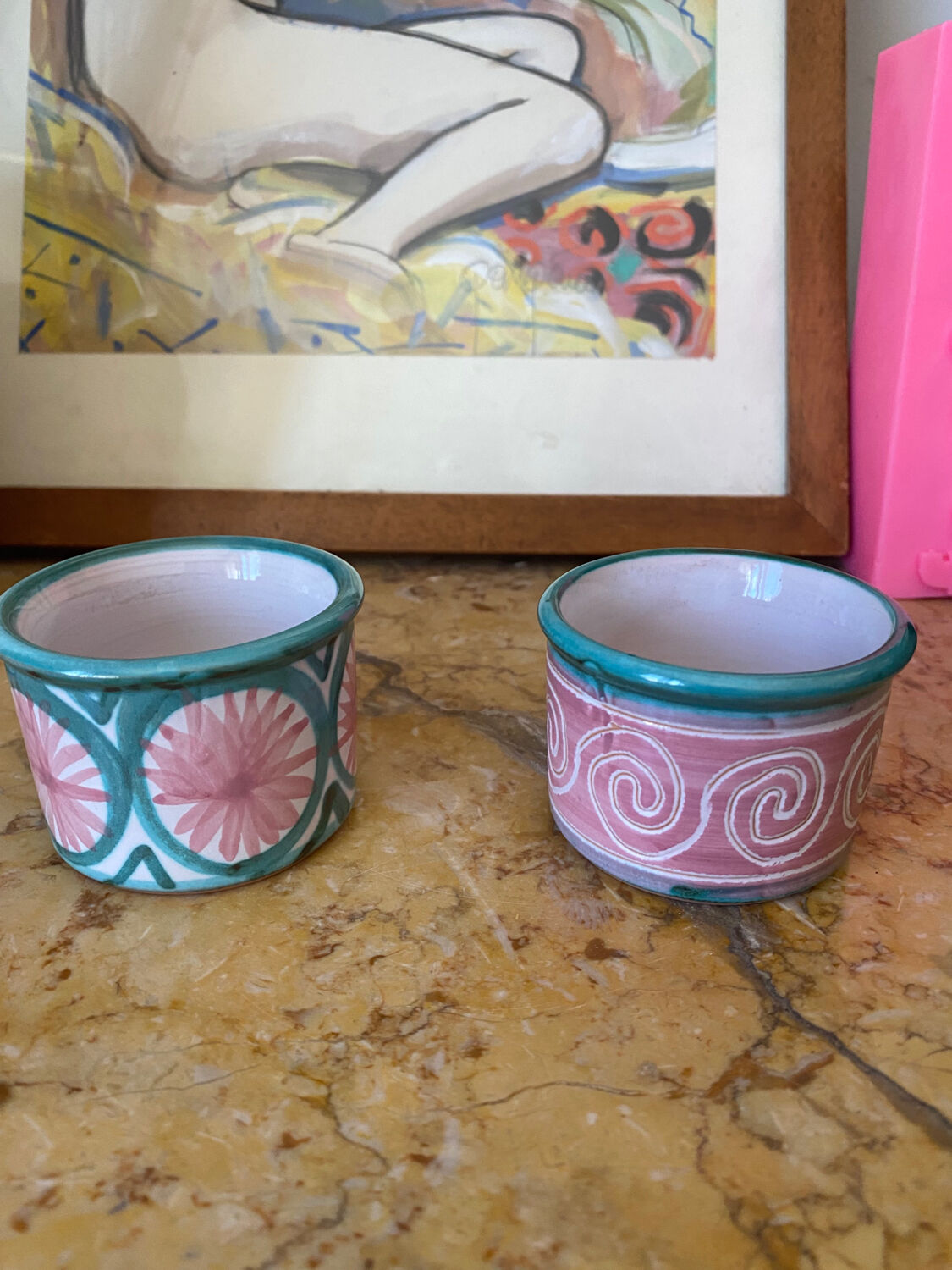 Lot De 3 Ramequins En Céramique En Forme De Cœur Pour La