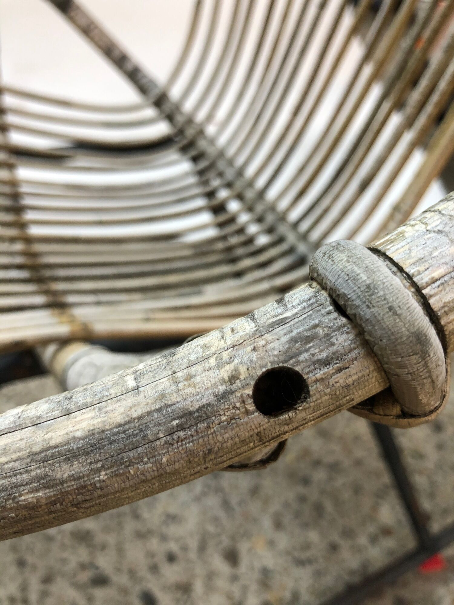 Dirk van Sliedregt Rattan rocking chair Rohe Noordwolde