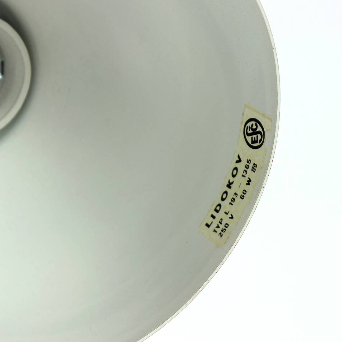 Lampe de table Lidokov L193 du milieu du siècle par Josef Hurka en métal rouge, Tchécoslovaquie, années 1960