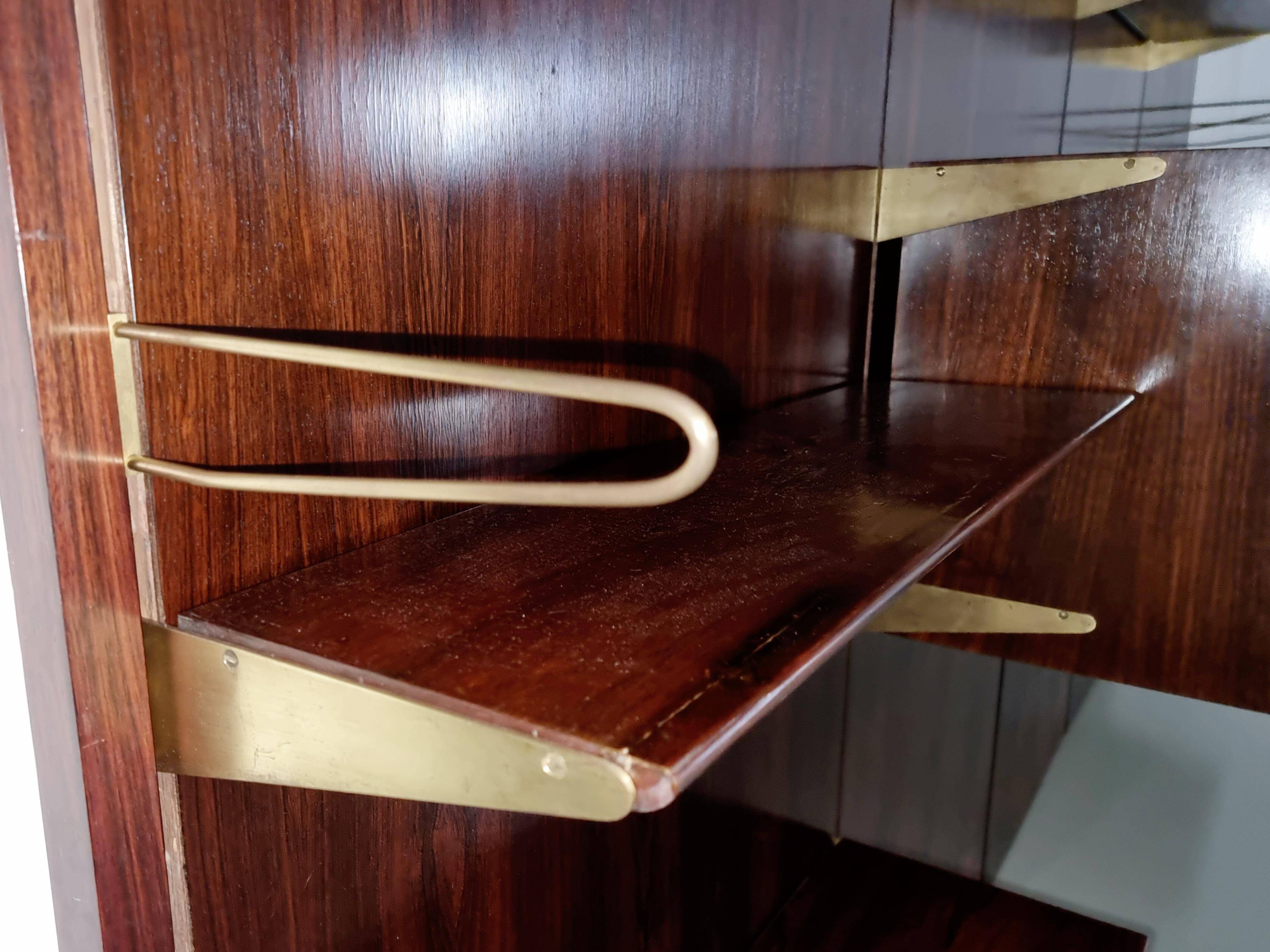 Wall unit by Finn Juhl for Bovirke, Denmark, 1960s.