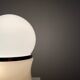 Lampe de table en verre et chrome par Goffredo Reggiani 1960