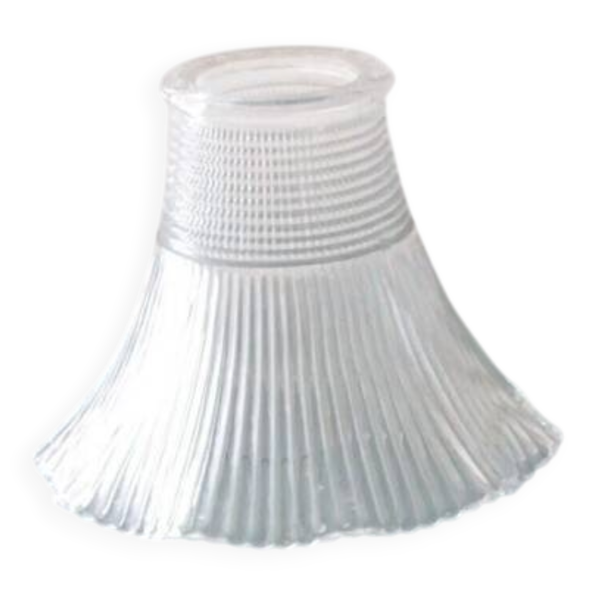 Vintage glass lampshade for lighting.