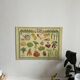 Cardboard poster illustrated around gardening, vintage