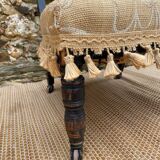 Chaise à nourrice stylé victorien , chauffeuse fin XIXe