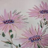 Ceramic plate with thistles by Marie-Madeleine Jolly 1950