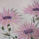 Ceramic plate with thistles by Marie-Madeleine Jolly 1950