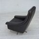 1960s, Danish highback swivel armchair by Aage Christensen, leather.