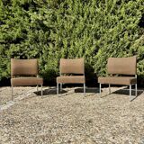 Set of 3 1960s armchairs