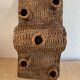 Terracotta candlestick with 5 holders, 1980s.